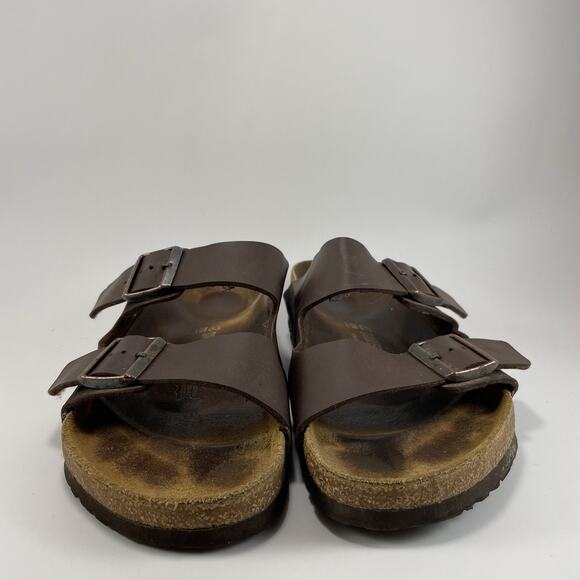 Birkenstock Arizona Slide Sandals Mens Size 42 US Size 9-9.5 Brown BirkoFlor - Picture 2 of 9